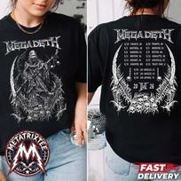 Megadeth Reaper Vic Tee For North American Tour 2026 Unisex T-Shirt L gray