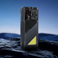 HOTWAV Hyper 8E tvirtas išmanusis telefonas, 15100mAh IP68/IP69K Android 16 4G, itin didelis garsiakalbis, dvigubi žibintuvėliai, 16GB RAM 128GB ROM, tvirtas dizainas, lauko įrankis 16GB+128GB