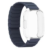Case +Silicone Strap For Xiaomi Redmi Watch 5 Active Magnetic Band full TPU cover Bumper for Redmi Watch 5 Lite Shell Bracelet Redmi Watch 5 Lite black