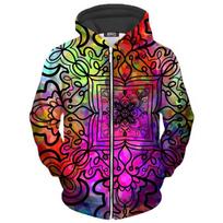 3D Sweatshirt Men's Fashion Zip Up Hoodie Psychedelic Graphic Printed Hoodie Large Size Top Y2k Cool Autumn Men Pullover XL black