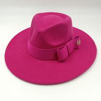 Bantukas Fedora Nauja Ežero Mėlyna Skrybėlė Nauja Vienos Spalvos Madinga Pavasarinė Unisex Džiazo Skrybėlė Fedora Skrybėlė Gorras 55 -58cm pink