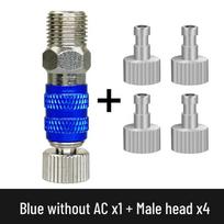 Airbrush Color Hose with Quick-Connect Self-Locking Fittings and Airflow Control