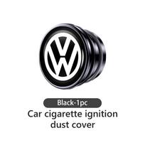 fgg7Car Cigarette Lighter Cover DustProof Decoration Cap For Volkswagen VW Polo Jetta Sagitar Magotan Passat B5 B6 B7 CC Tiguan black