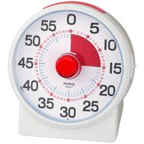 MAG Timer, Yo-meru, Educational Analog Dial Timer for Studying, Learning, Exams, Children, Remaining Time, Concentration, Time Management, Easy red