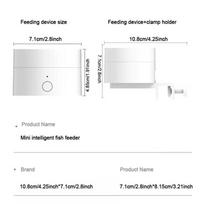 Mini Smart Auto Fish Feeder Aquarium Timer WIFI Remote Control Fish Food Dispenser App Timer Small Fish Tank Accessories white