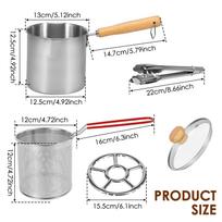 Deep Frying Pot Stainless Steel Fryer Pan Fry Pot with Basket and Lid Food Grade Deep Fryer Chicken Fried Chicken Cooking Tools gray