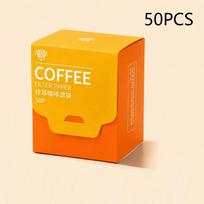 Disposable Hanging Ear Coffee Filters Food Grade Leak-Proof 25/50 Pcs Portable Coffee Drip Bags for Home Office Travel 50PCS yellow