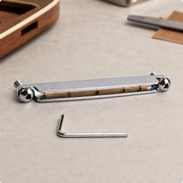 Guitar Component Adjustable Folk Acoustic Bridge Replacement Kit LowProfile for Workshop gray