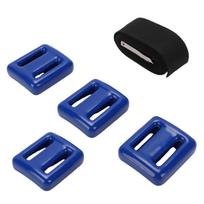 4 Dive Weights 1kg Coated Metal Weight Belt 1.5m Scuba Diving Free Diving Diving Equipment Set 4pcs 1kg black