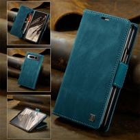 For Google Pixel Fold Case Left Right Open Leather Wallet Shockproof Cover Card Holder Stand Retro Google Pixel Fold mėlyna