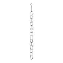 Rain Chains For Gutters 122cm Iron Ring Black Rain Chain For Outside Decorative Gutter Catcher Downspout Hanging Gutter Chain China Mainland white