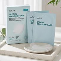 Anua PDRN Collagen Melting Mask & Cheek Patches - Intensive Elasticity & Glass-Skin Treatment 4 Sheets white