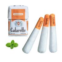 Katės cigaretės kramtukas su ekologiškais katžolės milteliais Patvarus pliušinis žaislas-kickeris naminėms katėms Dantų valymui Streso mažinimui Juokingas katės žaislas geltona