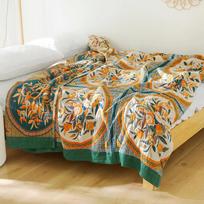 Šiaurietiškas laisvalaikio pledas medvilninė marlė sofos uždangalas vasarinė vėsi antklodė lovoms sofos rankšluostis minkštas boho dekoras lovos užtiesalas 150x200cm beige