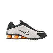 Nike Shox R4 Ryškiai oranžiniai Unisex sportbačiai Sidabriniai Juodi Didžiulės pilkos spalvos HQ1988-003 42 white