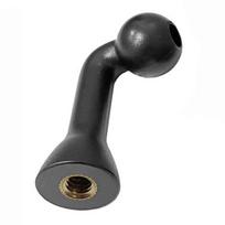 Universal 1/4'' Ball Mount Adapter for Phone Tablet Clip Cradles Holder Magnetic Connector Bend Head Adapter 1 black