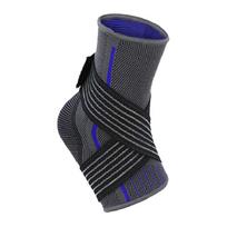 1Pcs Ankle Support Four-Sided Elastic Knitting Fish Ribbon Pressurized Fixation Protect Ankle Nylon Braided for Men Women S black