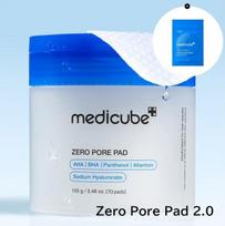 MEDICUBE Zero Pore Pad 2.0 / Zero Pore Pad Mild Triple Set Intensive Pore Tightening Toner Pads + 30 Sheets Bonus Zero Pore Pad 2.0 3ea gray