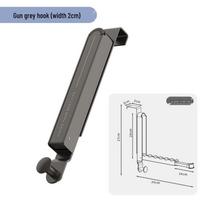 Retractable Wall-Mounted Clothes Drying Rack for Balcony gray