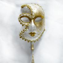 Itališka Venecijos kaukė ant pagaliuko Plastikinė Cosplay kaukė moterims Karnavalo vakarėlis Išleistuvių šokiai Helovinas Karnavalas Mardi Gras