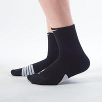 NIKE Men's And Women's Socks, Quick-Dry Basketball Sports Socks, Mid-Calf Socks, One Pair, SX7625-013 Black/gray, Size S gray