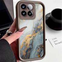 Flexible Silicone Case For Xiaomi 17T 15T Pro Mi 17 15 5G Protective Cover Shockrpoof Marble Print Pattern Funda xiaomi 15 ruda