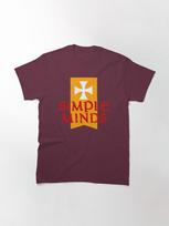 Simple Minds Simple Minds Classic T-Shirt 3XL tamsiai raudona spalva