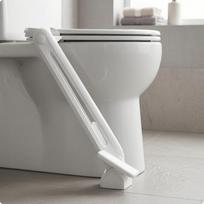Foot Pedal Toilet Lid Lifter Easy to Install Bathroom Accessory White gray