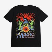 Vintažiniai Magic The Gathering marškinėliai Retro burtininko grafinis spaudinys Unisex kasdieniai trumparankoviai žaidimų gerbėjų oversized gatvės drabužių viršutiniai drabužiai 2XL gray