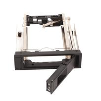 Nešiojamas 3,5 colio SATA HDD kietojo disko dėklas su karšto keitimo funkcija, be įrankių, su varžtais skirtas black