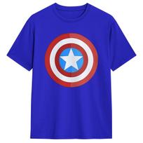 Per dydžio marškinėliai Kapitonas Amerika Anime Logotipas Grynos medvilnės marškinėliai Hip Hop marškinėliai vyrams Vasaros Y2K Juokingi trumpomis rankovėmis drabužiai S red