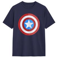 Per dydžio marškinėliai Kapitonas Amerika Anime Logotipas Grynos medvilnės marškinėliai Hip Hop marškinėliai vyrams Vasaros Y2K Juokingi trumpomis rankovėmis drabužiai L red