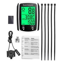Vandeniui atsparūs dviračių spidometrai odometrai su LCD ekranu laidinis dviračio kompiuteris 1 black