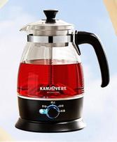 1L Electric Steam Spray Teapot - Glass Body with Filter, Multifunctional for Boiling Tea & Water | Home/Office Thermo Po juoda