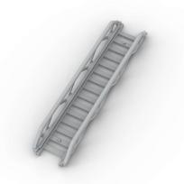 MOC 1PCS 11299 Ladder 16x3.5 With Side Support Constructing Blocks Kit Fire Rail Bridge Bricks Particle Children Birthday Kid Presents white