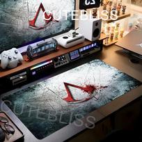 PC Didelis Žaidimų Pelės Kilimėlis Assassins Creed Neslystantis Aksesuaras Žaidėjo Pelės Kilimėlis Dydis Esporto Klaviatūroms Kilimėlis Draugo Dovana 900x400x3mm