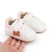 Trendy Cartoon Baby Walker Pre-Walking Shoes (0-1 Year, Non-Slip, Soft Sole) white