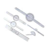 6PCS Medical Goniometer Set 6 8 10inch Multifunction Joint Goniometer Set for Physical Therapists Home Use and Students white