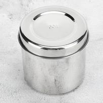 Stainless Steel Medicine Ointment Jar Dressing Cotton Anti Iodine Container For Hospital Beauty Salon gray