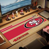 SF 49ers Color Mouse Pad Large Gaming Table Cushion Non-slip Laptop Tablet Big Mousepad XXL Mat Mini PC Playmat With Lock edge 50cmx100cm(19.6x39.4inch)