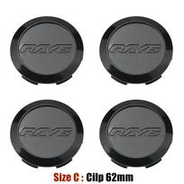 JDM Car Styling 3D RAYS Wheel Center Cap 56MM/60MM/62MM Sport Rim Cap Wheel Cover Cap hubCaps HFHT Bronze Black CE28 TE37 RE30 ZE40