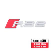 RS3 RS4 RS5 RS6 RS7 RS8 Logo Car ABS Emblem Body Tail Trunk Decoration Sticker Accessories For Audi A1 A2 A3 A4 A5 A6 A7 A8 RS S 1PCS black
