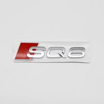 3D ABS Blizgus Juodas Chromuotas Galinio Dangčio Raidės Emblema Audi SQ8 SQ7 SQ5 SQ3 R8 RS Performance Pakeitimas Tiuningas Priedas