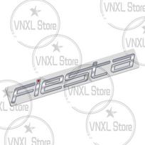 Car-Styling For Ford Fiesta Letter 3D Metal Stickers 3M Adhesive Backing Car W0Trunk Body Emblem Auto Lettering Decals Accessories white