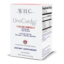 UnoCardio WHC X2 Fish Oil Omega-3 60 Servings 1 Box