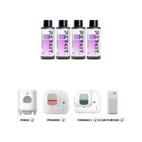 4 Bottles PETKIT Air Purifying Refills for PuraX Pura Max Self-Cleaning Cat Litter Box 100% Natural Ingredients Odor Remover PETKIT  4 bottles white