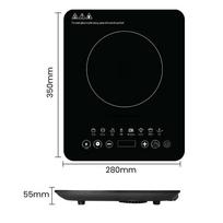 2200W Multifunctional Induction Cooker Touch Screen With 5 Layers of Protection Waterproof and Safety Protection gray