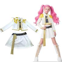Filmo Rumi Cosplay Kostiumai Helovinas Anime Demonas Medžiotojai Zoey Mira Uniformos Spaudinys Scenos Dainininkas Šokio Drabužių Rinkinys 140 beige