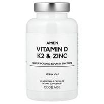 Codeage Amen Vitamin D K2 & Zinc Veggie Capsules 60 Count 60 pcs - 1 ea
