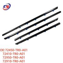 Civic Exterior Trim Strips Compatible with 72410-TR0-A01, 72450-TR0-A01, 72910-TR0-A01 72450-TR0-A01, 72410-TR0-A01, 72950/72910-TR0-A01 black